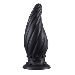 DarkSil Plug Spiral Pik XL 21 x 8 cm Noir